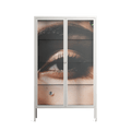 Gem - Cabinet - Nadia Ryder - Chalk - Clear glass