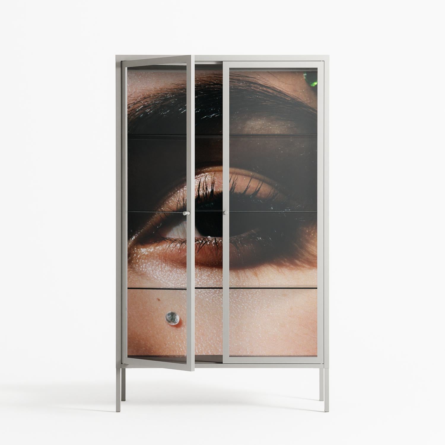 Gem - Cabinet - Nadia Ryder - Chalk - Clear glass