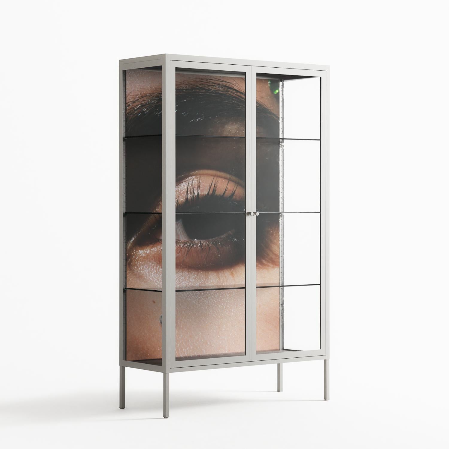 Gem - Cabinet - Nadia Ryder - Chalk - Clear glass