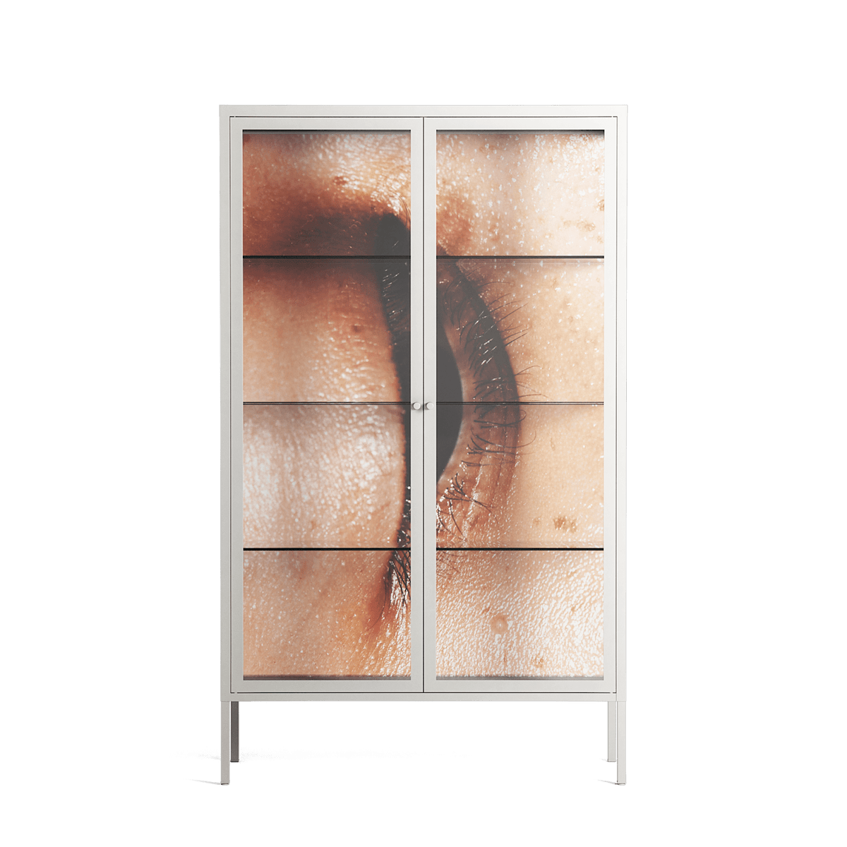 Glow - Cabinet - Nadia Ryder - Chalk - Clear glass