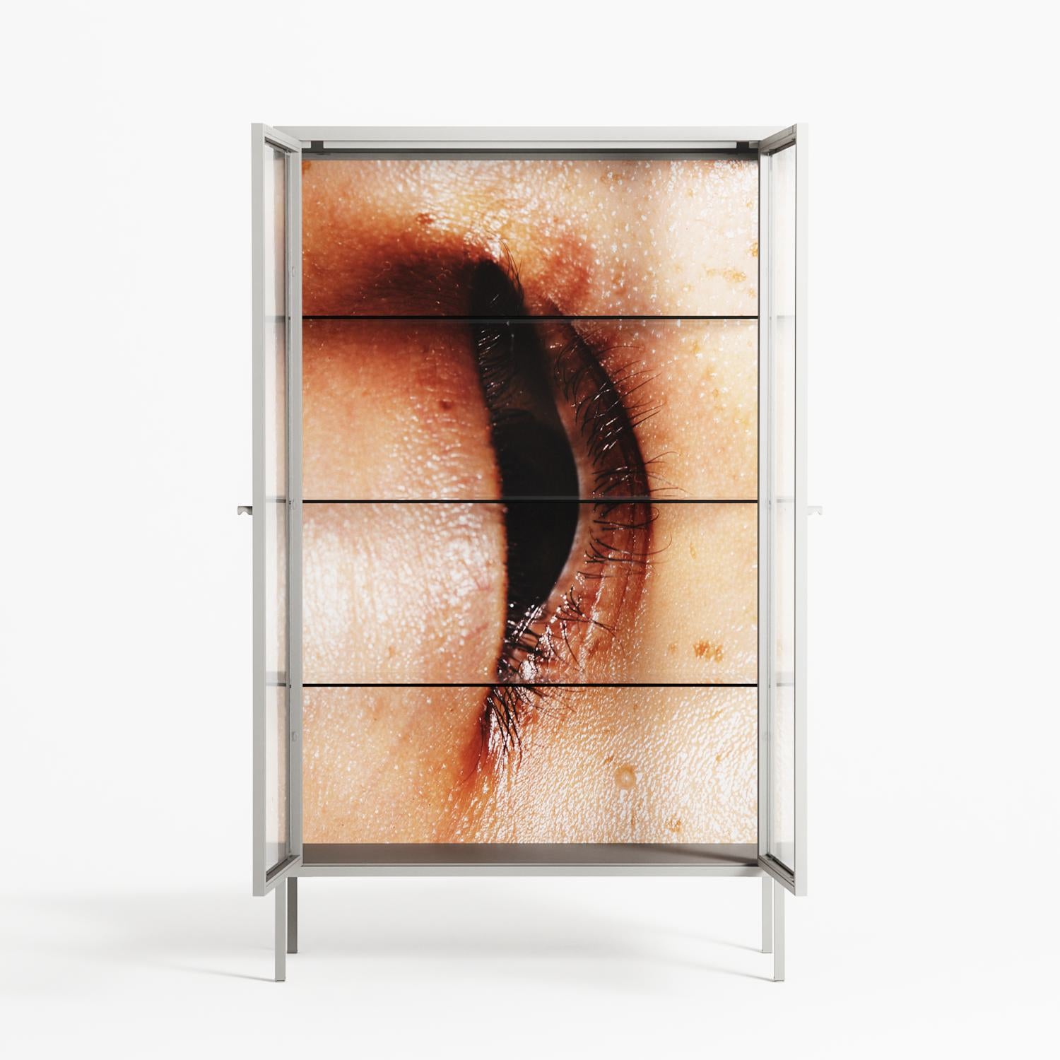 Glow - Cabinet - Nadia Ryder - Chalk - Clear glass