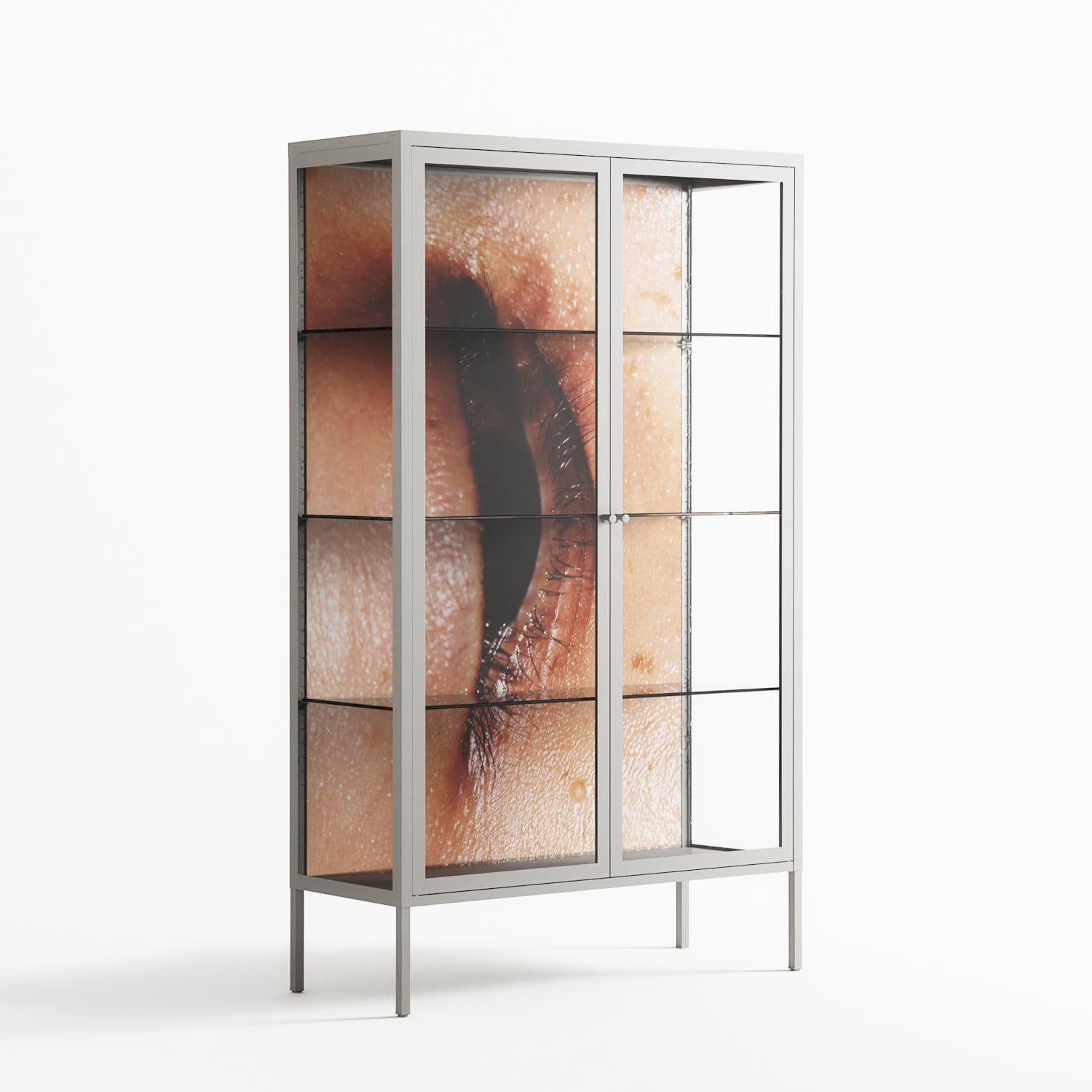 Glow - Cabinet - Nadia Ryder - Chalk - Clear glass