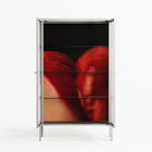 Red 3 - Cabinet - Nadia Ryder - Chalk - Clear glass