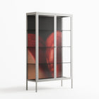 Red 3 - Cabinet - Nadia Ryder - Chalk - Clear glass