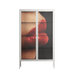 Red 4 - Cabinet - Nadia Ryder - Chalk - Clear glass