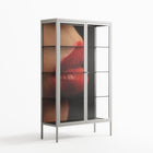 Red 4 - Cabinet - Nadia Ryder - Chalk - Clear glass
