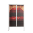 Red - Cabinet - Nadia Ryder - Chalk - Clear glass