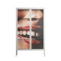 Teeth - Cabinet - Nadia Ryder - Chalk - Clear glass