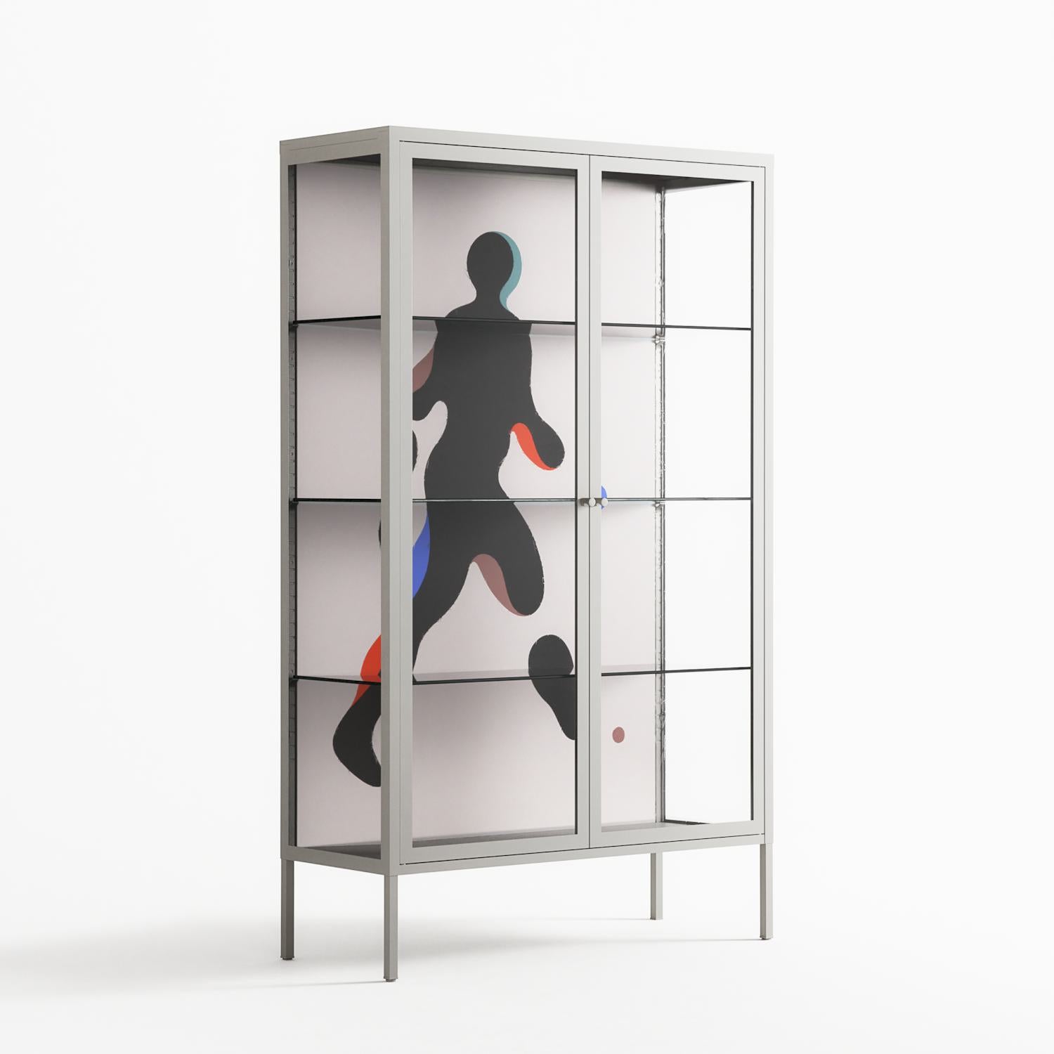 Décomposé - Cabinet - David Vanadia - Chalk - Clear glass