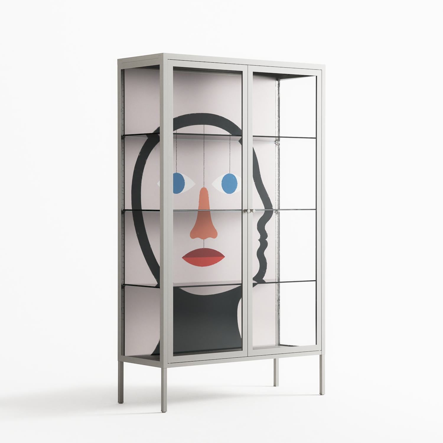 En_Suspend - Cabinet - David Vanadia - Chalk - Clear glass