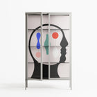 Équilibre_Intérieur - Cabinet - David Vanadia - Chalk - Clear glass