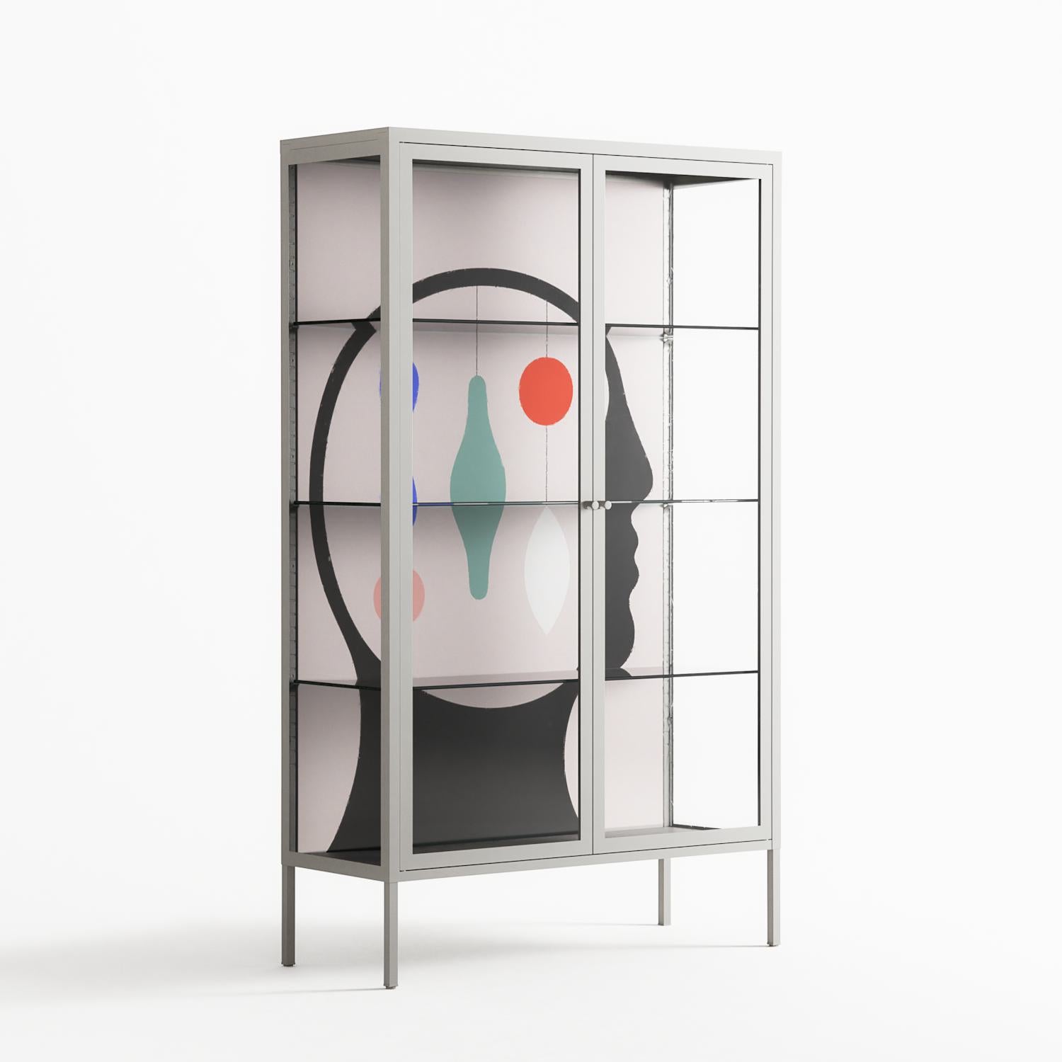 Équilibre_Intérieur - Cabinet - David Vanadia - Chalk - Clear glass