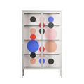 Pattern - Cabinet - David Vanadia - Chalk - Clear glass