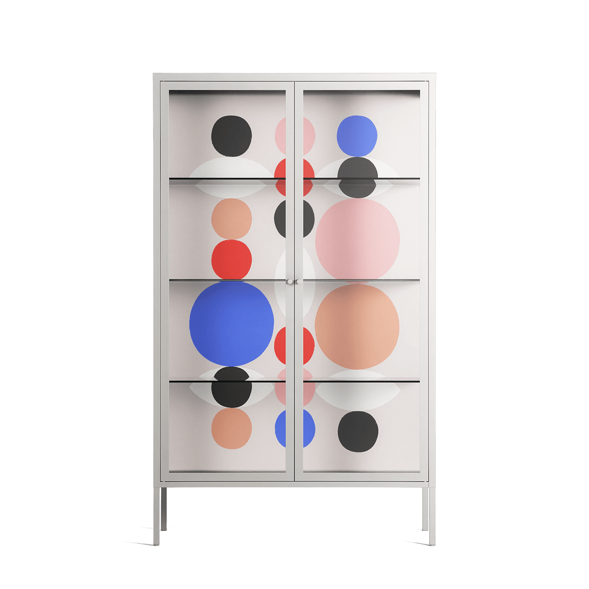Pattern - Cabinet - David Vanadia - Chalk - Clear glass