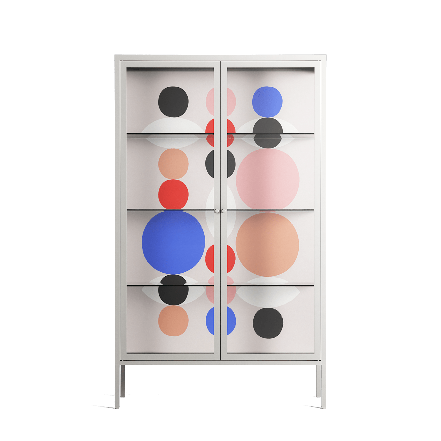 Pattern - Cabinet - David Vanadia - Chalk - Clear glass