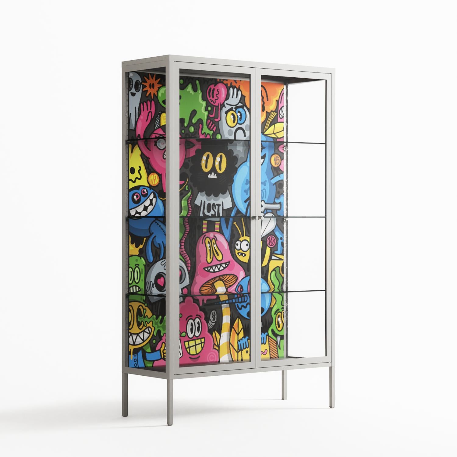 All The Good Guys - Cabinet - Craig Watkins - Chalk - Clear glass