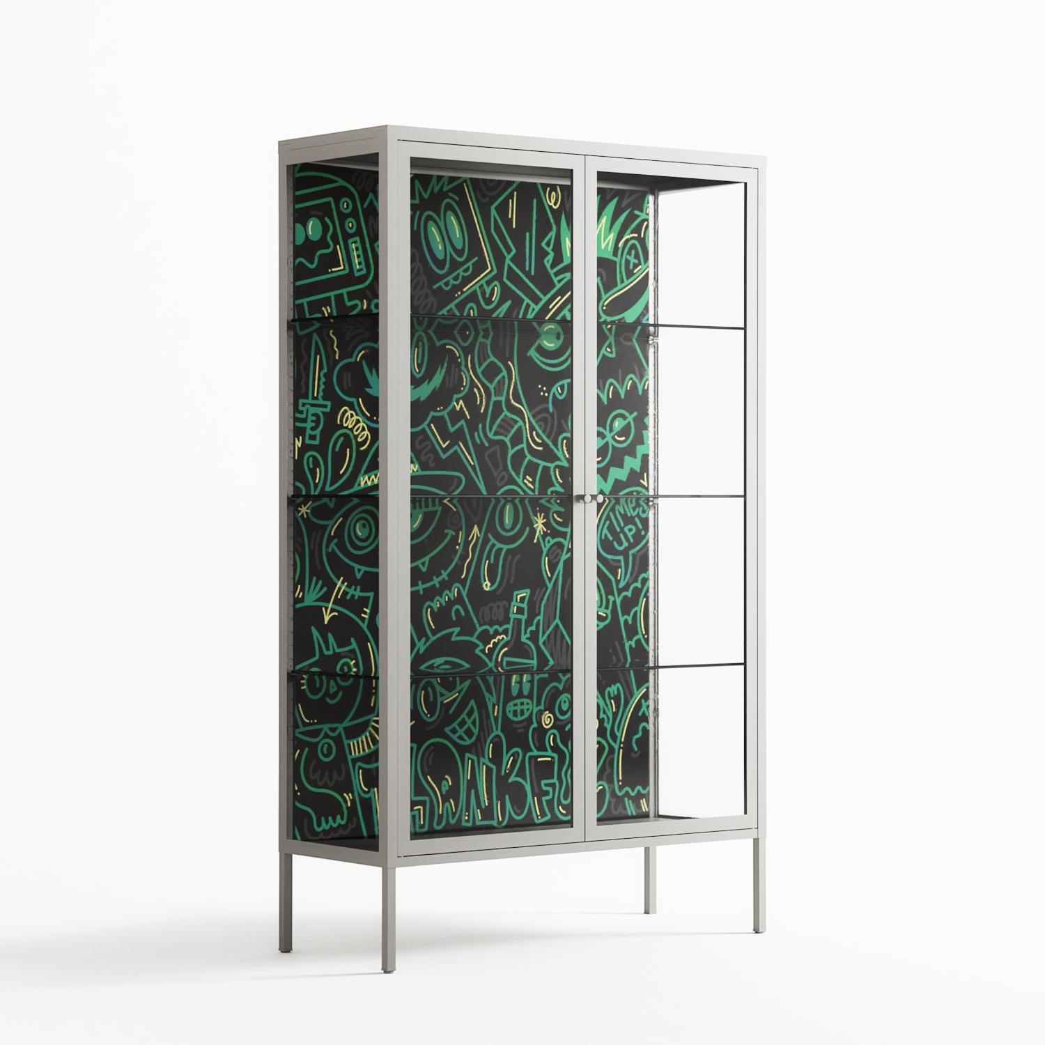 Thankful - Cabinet - Craig Watkins - Chalk - Clear glass