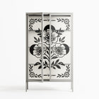 Barbed Bloom - Cabinet - Daphna Sebbane - Chalk - Clear glass
