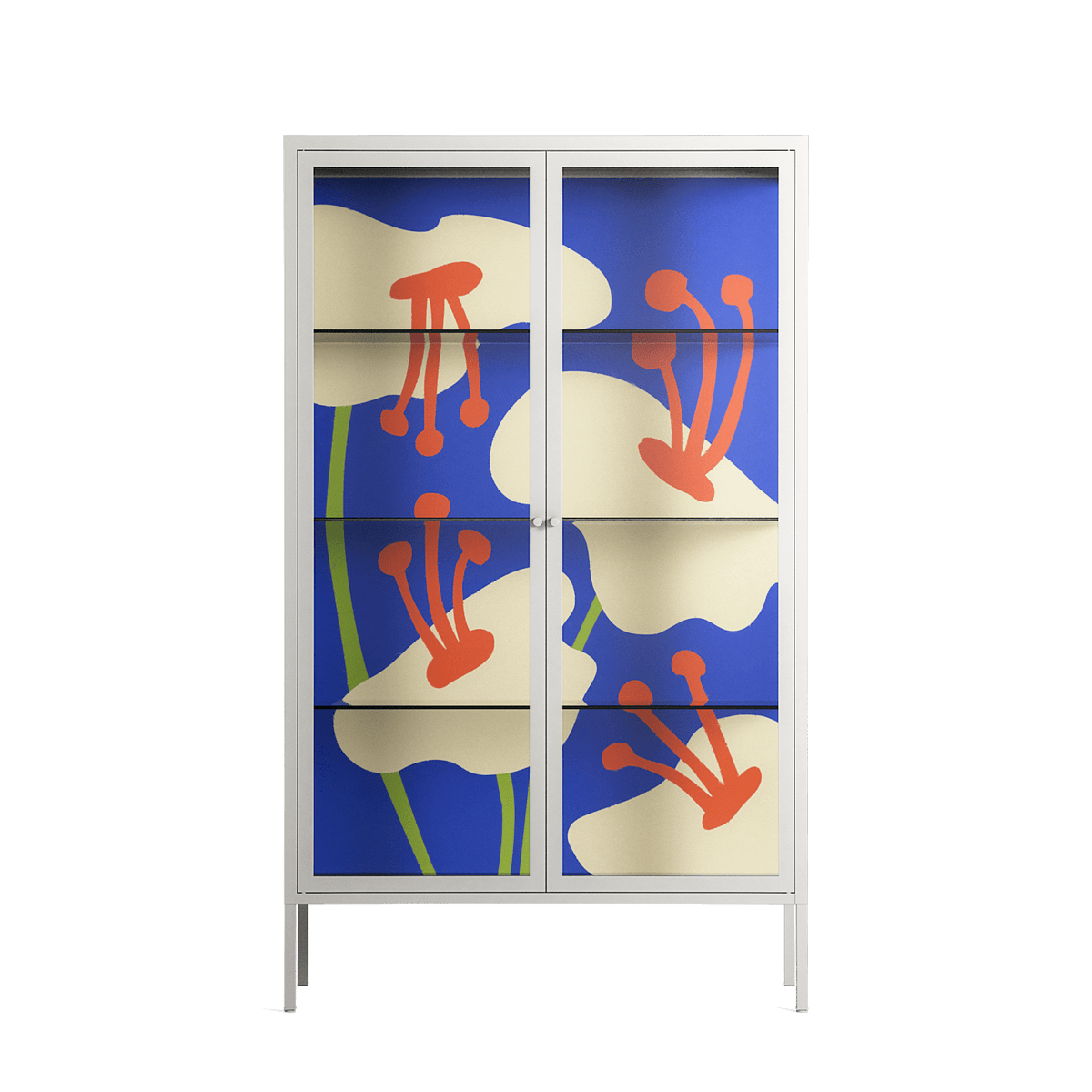 Meadow - Cabinet - Magda March - Chalk - Clear glass
