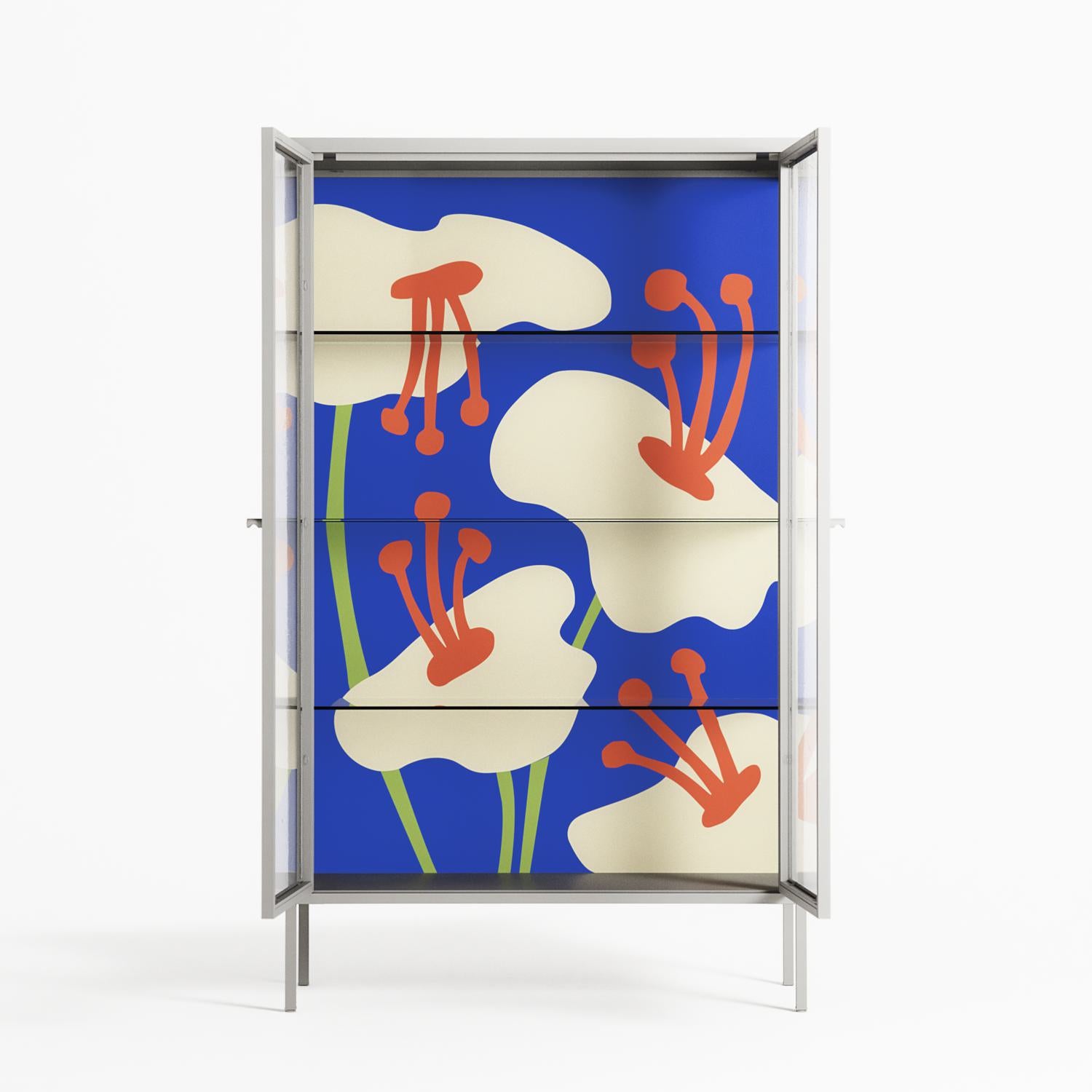 Meadow - Cabinet - Magda March - Chalk - Clear glass