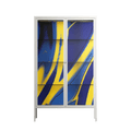 Blue Gale - Cabinet - Oluwasheyi Adebayo - Chalk - Clear glass