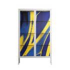 Blue Gale - Cabinet - Oluwasheyi Adebayo - Chalk - Clear glass