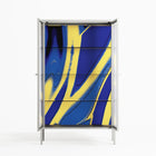 Blue Gale - Cabinet - Oluwasheyi Adebayo - Chalk - Clear glass