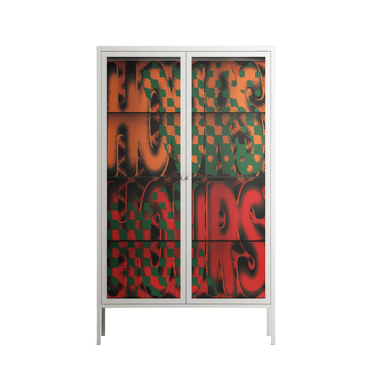 Hours - Cabinet - Oluwasheyi Adebayo - Chalk - Clear glass