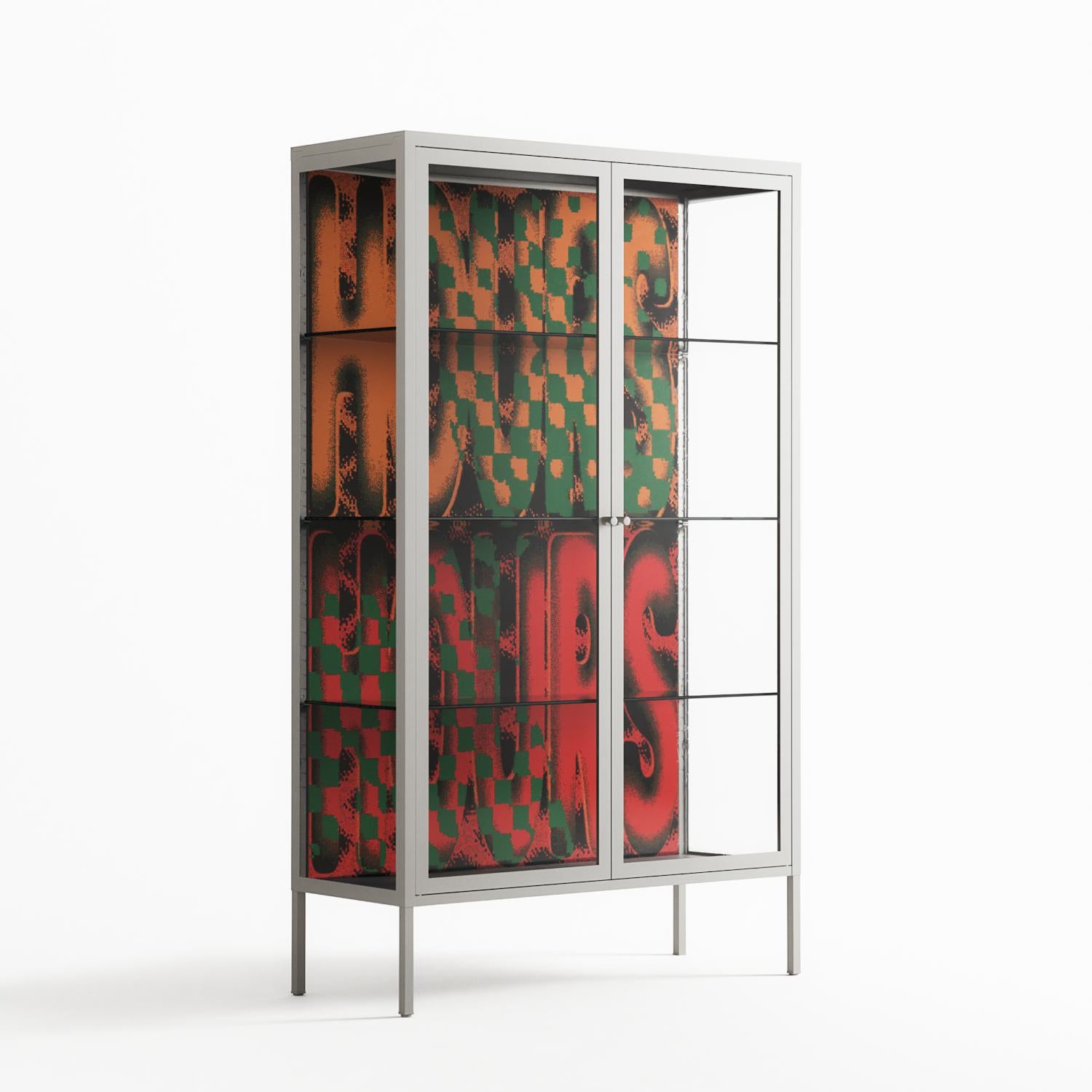 Hours - Cabinet - Oluwasheyi Adebayo - Chalk - Clear glass