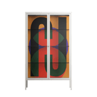 JJ - Cabinet - Oluwasheyi Adebayo - Chalk - Clear glass