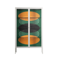 Soul Split - Cabinet - Oluwasheyi Adebayo - Chalk - Clear glass