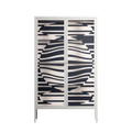 Wave Lens - Cabinet - Oluwasheyi Adebayo - Chalk - Clear glass