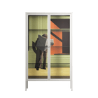 Anonymous Reader - Cabinet - Kristin Eriksson - Chalk - Clear glass