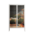 Waiting Game - Cabinet - Kristin Eriksson - Chalk - Clear glass