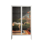 Waiting Game - Cabinet - Kristin Eriksson - Chalk - Clear glass