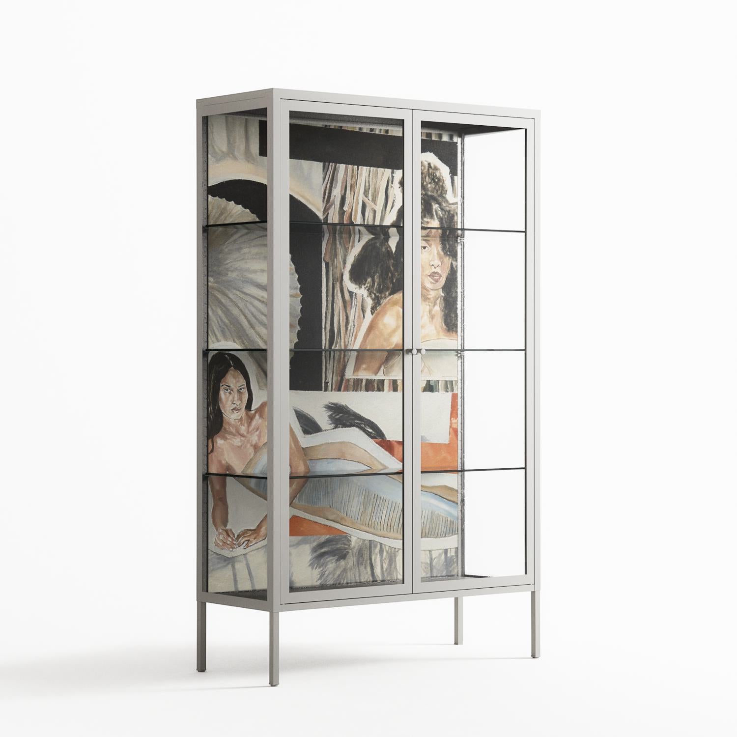 Sweet Far Away - Cabinet - Sophie Goudman-Peachey - Chalk - Clear glass