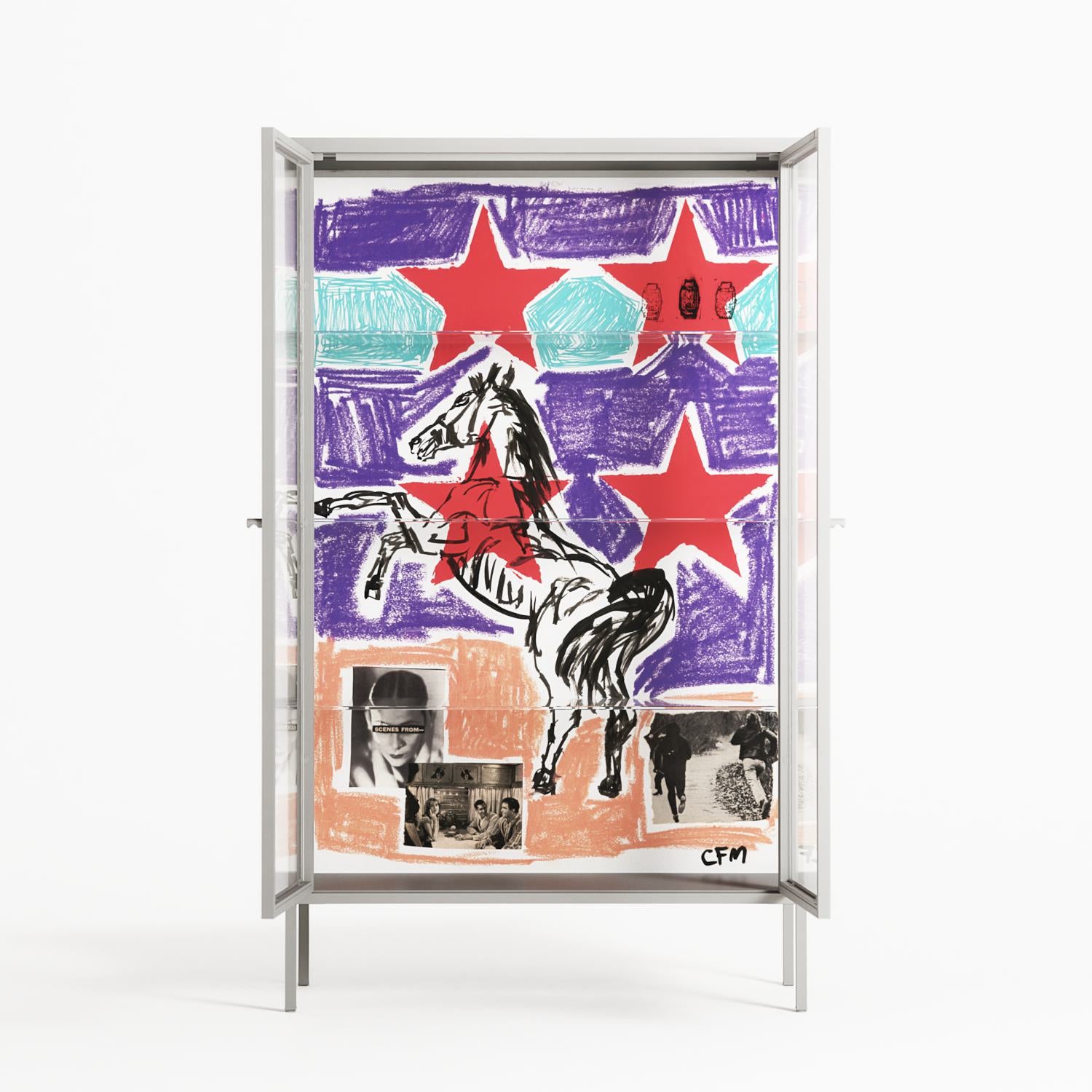 Scenes From - Cabinet - Caitlin Flood-Molyneux - Chalk - Clear glass