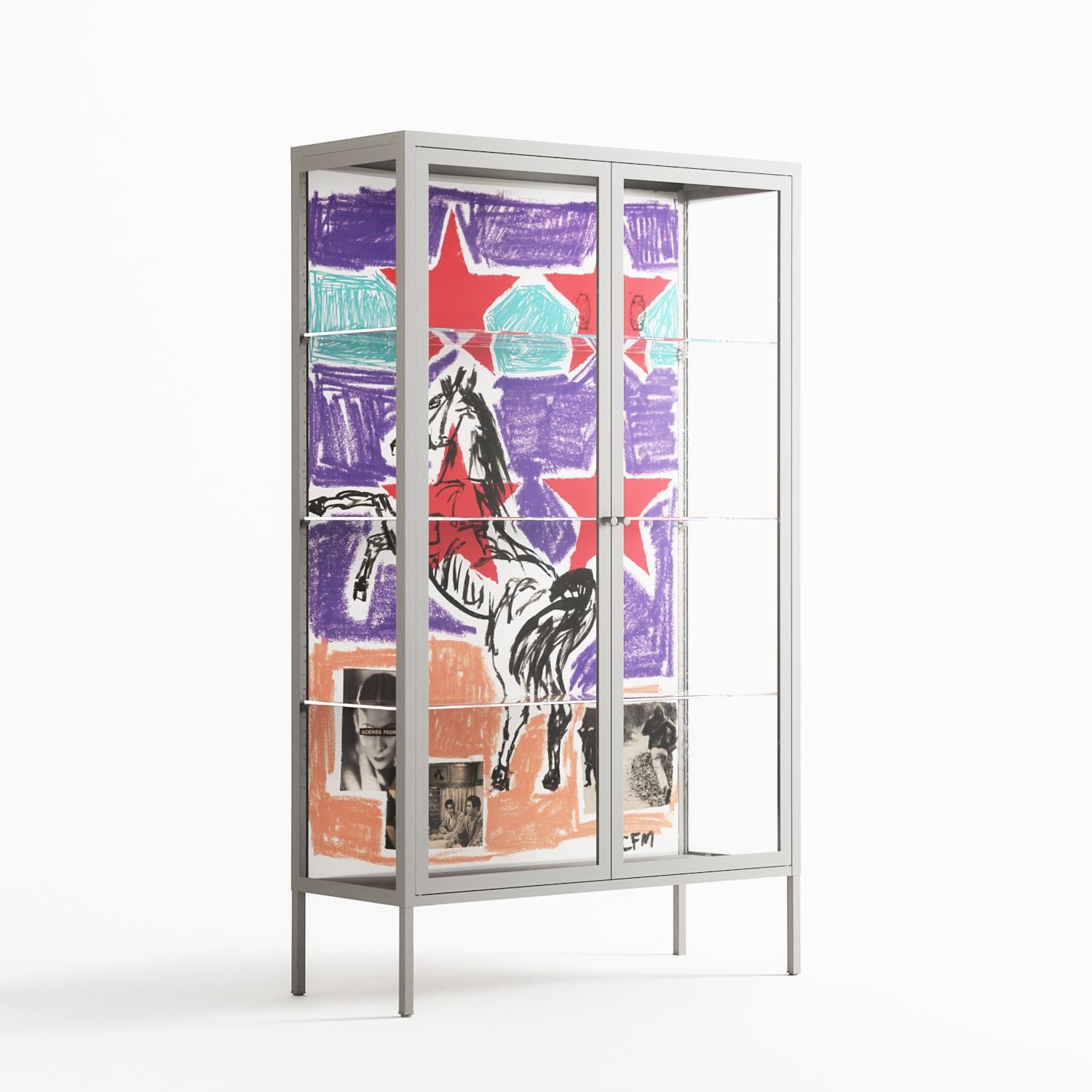 Scenes From - Cabinet - Caitlin Flood-Molyneux - Chalk - Clear glass