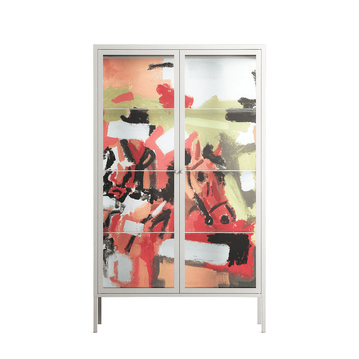 Rogue - Cabinet - Caitlin Flood-Molyneux - Chalk - Clear glass