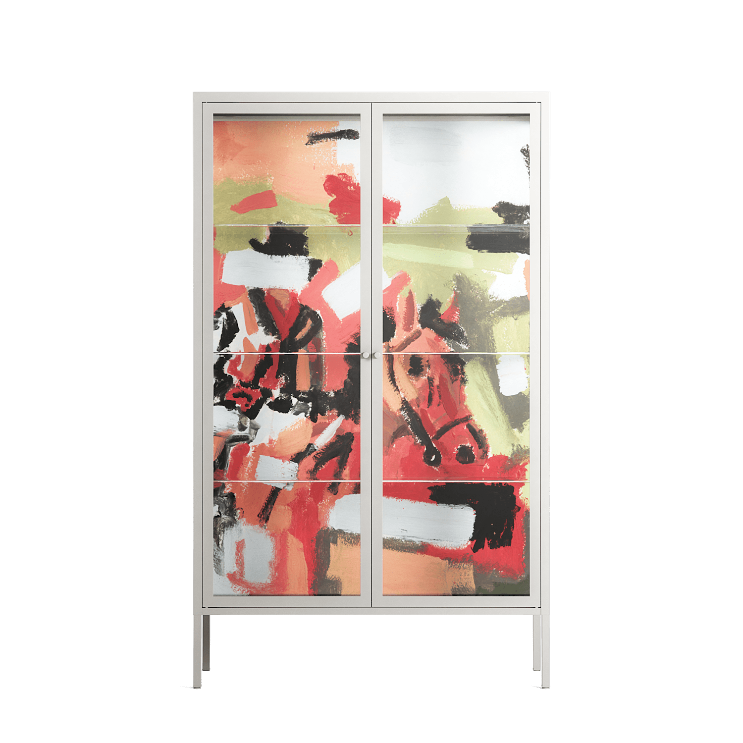 Rogue - Cabinet - Caitlin Flood-Molyneux - Chalk - Clear glass