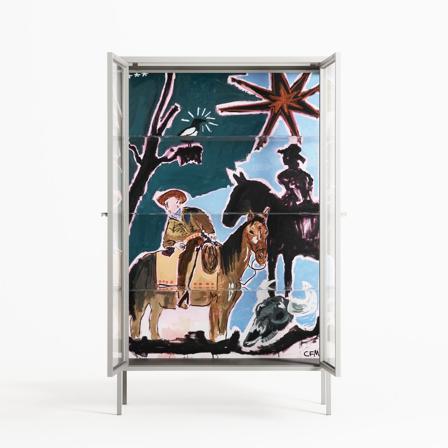 Hidden Sorrow - Cabinet - Caitlin Flood-Molyneux - Chalk - Clear glass