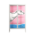 Fleeing - Cabinet - Caitlin Flood-Molyneux - Chalk - Clear glass