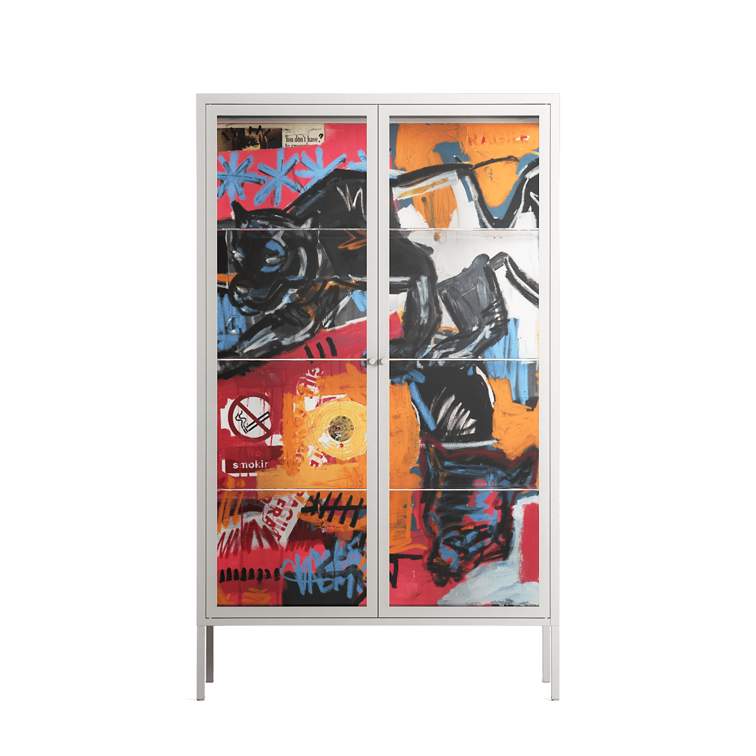 Ambush - Cabinet - Caitlin Flood-Molyneux - Chalk - Clear glass