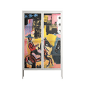 Deadlock - Cabinet - Caitlin Flood-Molyneux - Chalk - Clear glass