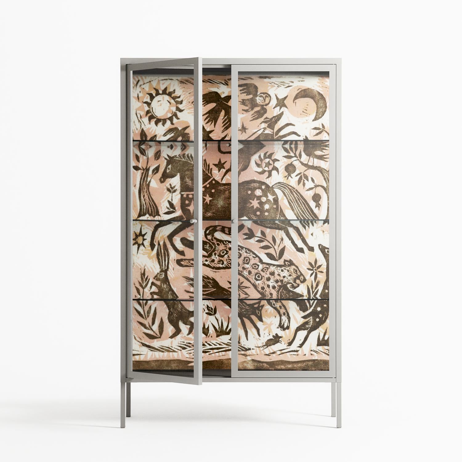 Delight Pink - Cabinet - Diana Catchpole - Chalk - Clear glass