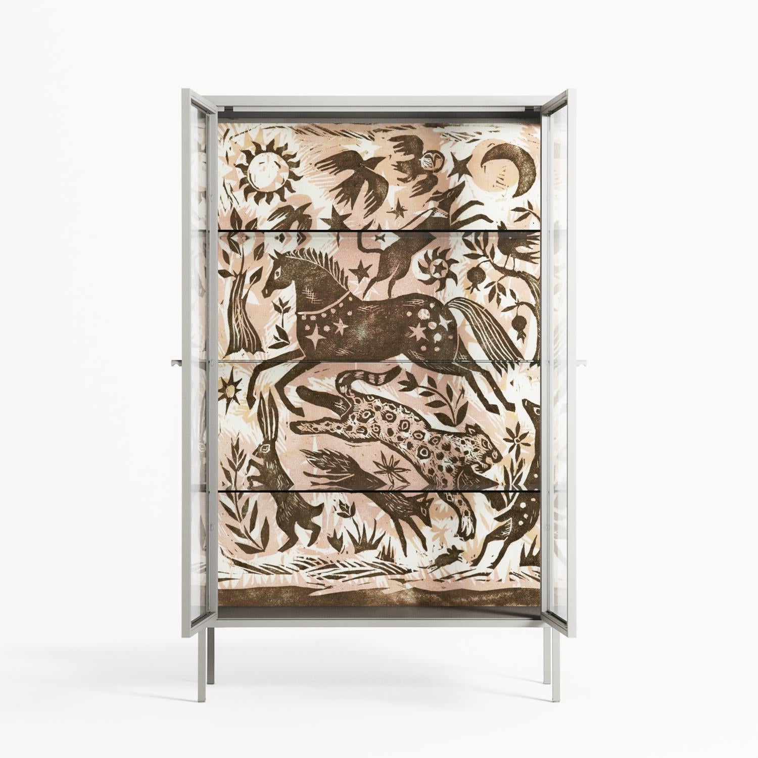 Delight Pink - Cabinet - Diana Catchpole - Chalk - Clear glass