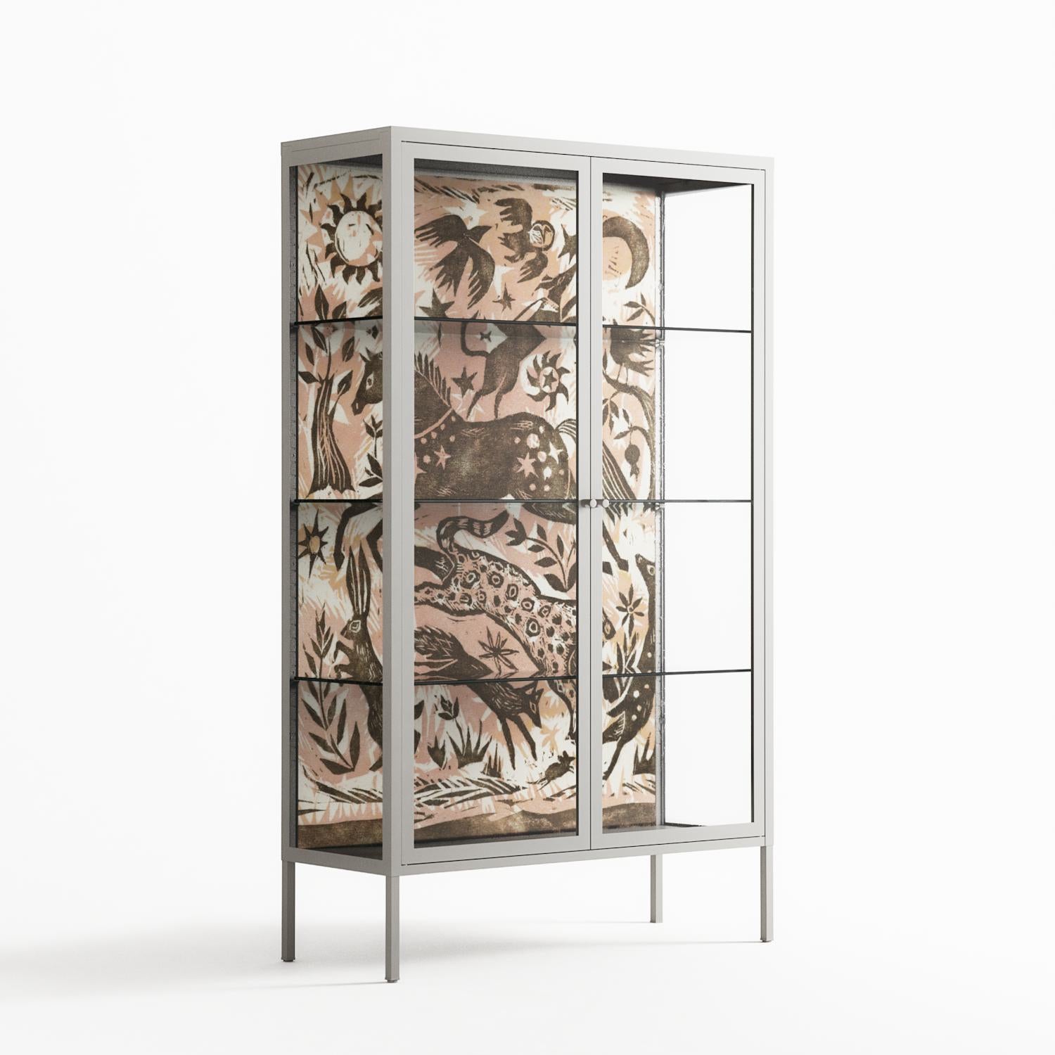 Delight Pink - Cabinet - Diana Catchpole - Chalk - Clear glass