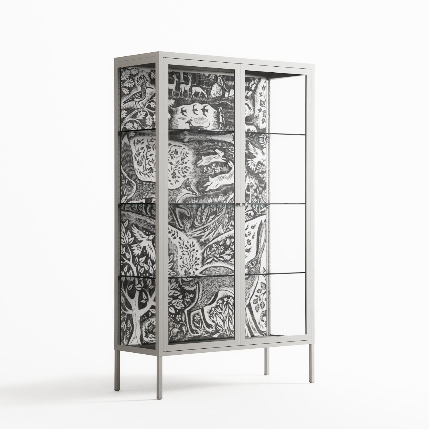 Flight Of Fancy - Cabinet - Diana Catchpole - Chalk - Clear glass