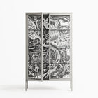 Flight Of Fancy 3 - Cabinet - Diana Catchpole - Chalk - Clear glass