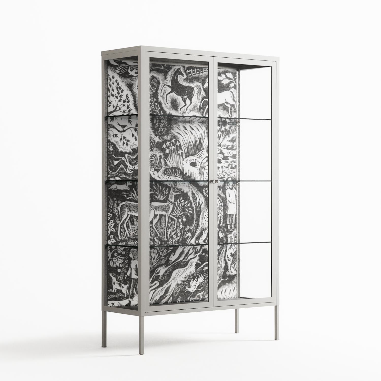 Flight Of Fancy 3 - Cabinet - Diana Catchpole - Chalk - Clear glass